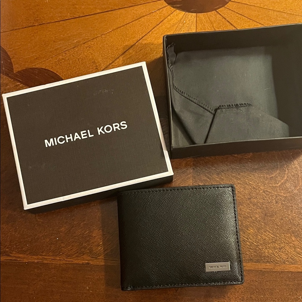 Michael Kors Black Leather Card Holder